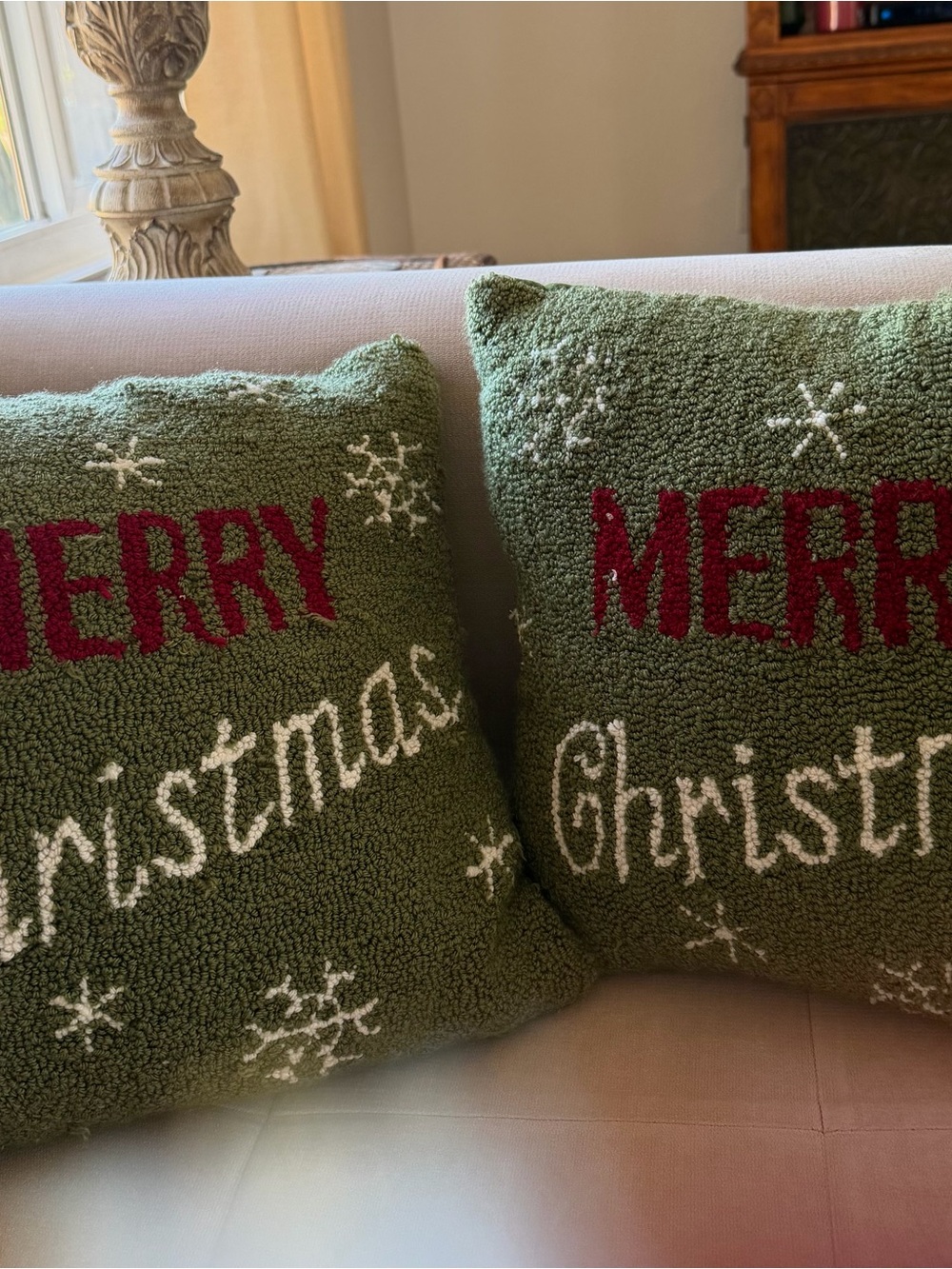Chandler 4 Corners Christmas Pillows x2